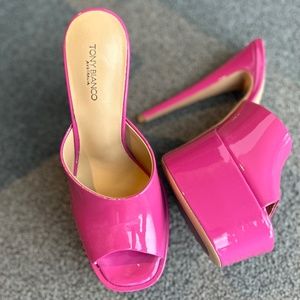 Tony Bianco - 6 inch Pink Patten Heels Size 6